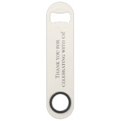 Scallop Seashell Wedding Jubileum Speed Flessenopener (Achterkant)