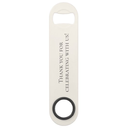 Scallop Seashell Wedding Jubileum Speed Flessenopener (Achterkant)