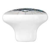 Scallop Shell - Abalone en Pearl Keramische Knop (Zijkant)