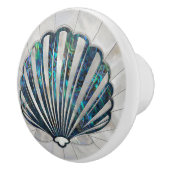Scallop Shell - Abalone en Pearl Keramische Knop (Rechts)