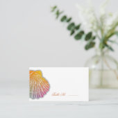 Scallop Shell Art Escort Table Seatcards Plaatskaartje (Staand voorkant)