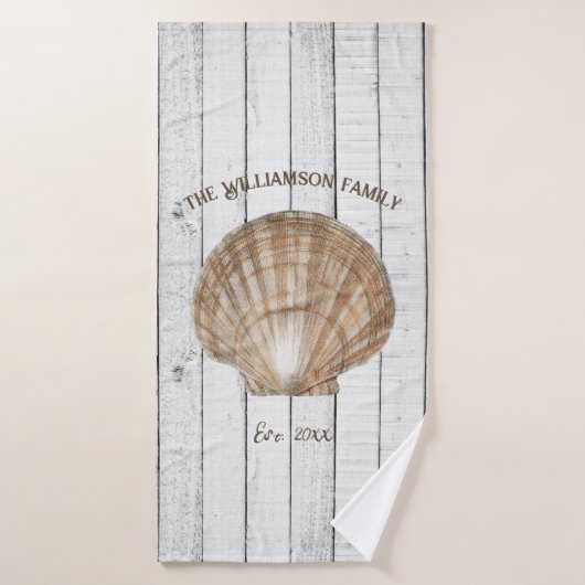  Scallop Shell Bath-handdoekset Bad Handdoek (Badhanddoek)