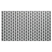 Scallop Shell Block Print, Black and White Stof (Yard (91,4 cm))