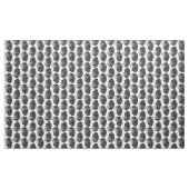 Scallop Shell Block Print, Black and White Stof (Yard (91,4 cm))