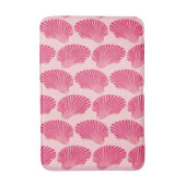 Scallop Shell Block Print, Fuchsia and Bleek Pink Badmat (Voorkant Verticaal)