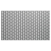 Scallop Shell Block Print, grijs / grijs en wit Stof (Yard (91,4 cm))