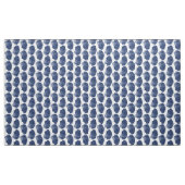 Scallop Shell Block Print, Indigo and White Stof (Yard (91,4 cm))