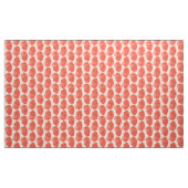 Scallop Shell Block Print, Light Coral Oranje Stof (Yard (91,4 cm))