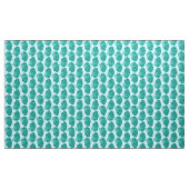 Scallop Shell Block Print, Turquoise en Aqua Stof (Yard (91,4 cm))