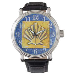 Scallop Shell Camino de Santiago Horloge