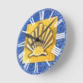 Scallop Shell Camino de Santiago Ronde Klok (Hoek)