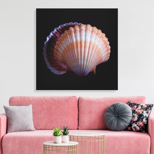 Scallop Shell Canvas Afdruk (Insitu (Woonkamer))