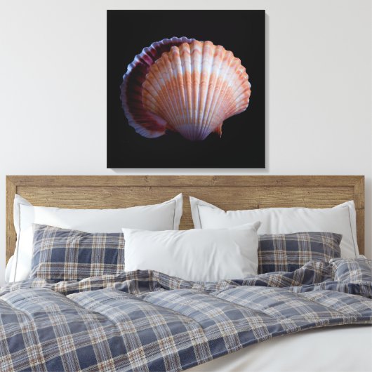 Scallop Shell Canvas Afdruk (Insitu (Slaapkamer))