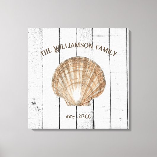  Scallop Shell Canvas Print (Voorkant)
