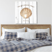  Scallop Shell Canvas Print (Insitu (Slaapkamer))