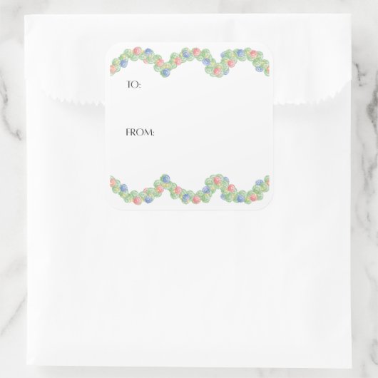 Scallop Shell Gift Sticker (Tas)