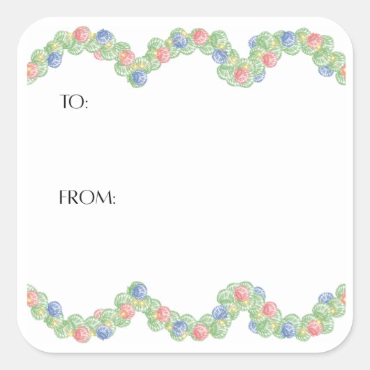 Scallop Shell Gift Sticker (Voorkant)