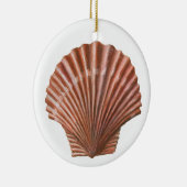 Scallop Shell Keramisch Ornament (Rechts)