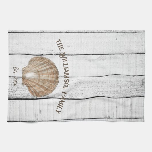  Scallop Shell Kitchen Towel Theedoek (Horizontaal)