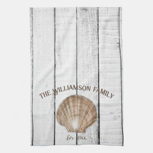  Scallop Shell Kitchen Towel Theedoek (Verticaal)