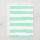 Scallop Shell | Koraal en mint | Baby shower Kaart (Achterkant)