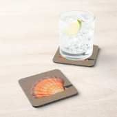 Scallop Shell| Kreta, Griekenland Bier Onderzetter (Rechterzijde)