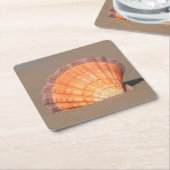 Scallop Shell| Kreta, Griekenland Kartonnen Onderzetters (Schuin)