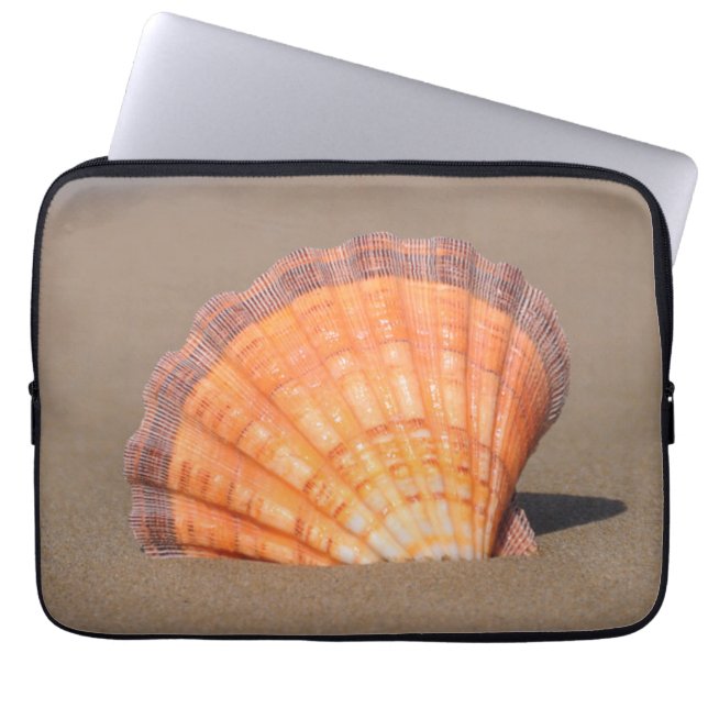 Scallop Shell| Kreta, Griekenland Laptop Sleeve (Voorkant)