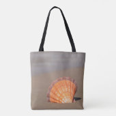 Scallop Shell| Kreta, Griekenland Tote Bag (Achterkant)
