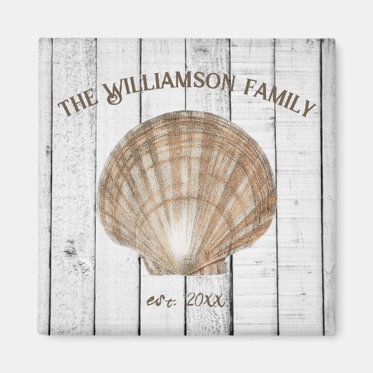  Scallop Shell Magnet (Voorkant)