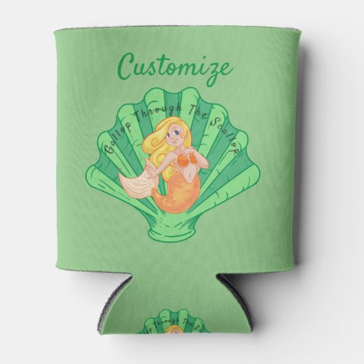 Scallop Shell Mermaid Thunder_Cove Blikjeskoeler (Voorkant)