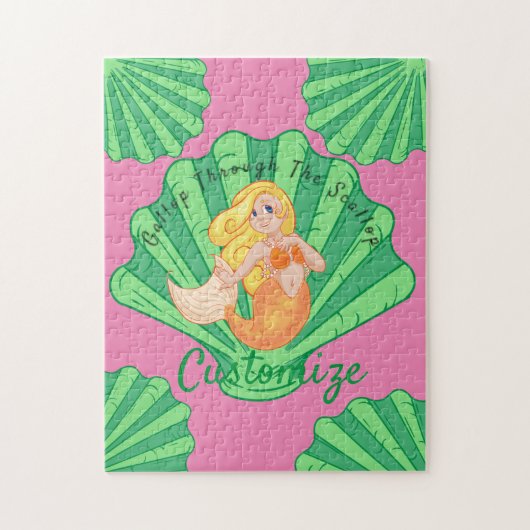 Scallop Shell Mermaid Thunder_Cove Legpuzzel (Verticaal)