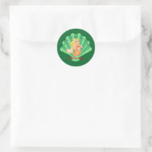 Scallop Shell Mermaid Thunder_Cove Ronde Sticker (Tas)