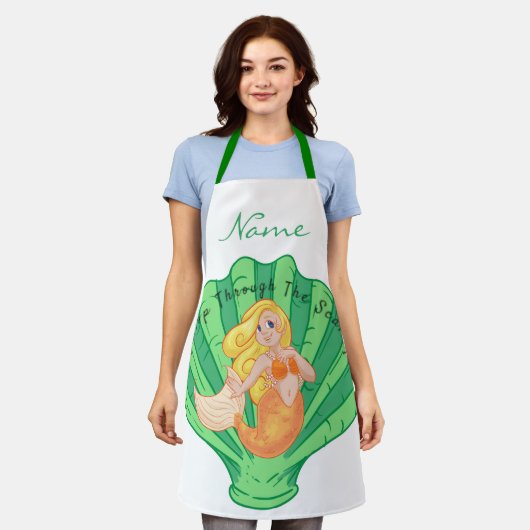 Scallop Shell Mermaid Thunder_Cove Schort (Gedragen)