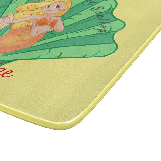 Scallop Shell Mermaid Thunder_Cove   Snijplank (Hoek)