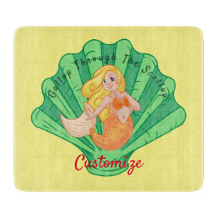 Scallop Shell Mermaid Thunder_Cove Snijplank