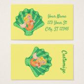 Scallop Shell Mermaid Thunder_Cove Visitekaartje (Voorkant /achterkant)