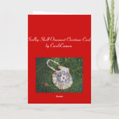 Scallop Shell Ornament Merry Christmas Card Feestdagen Kaart (Achterkant)