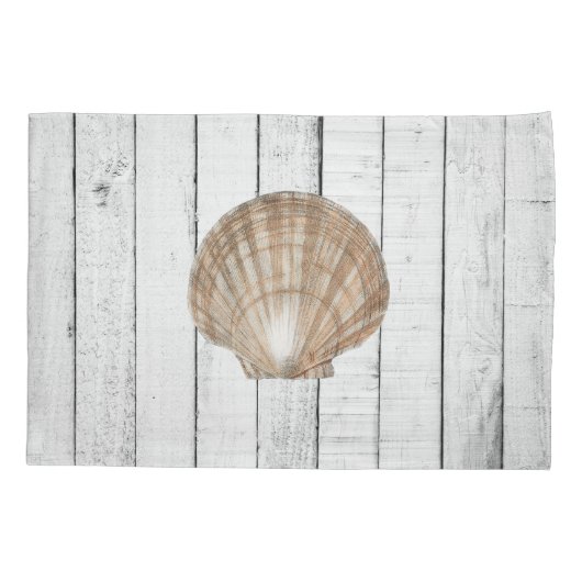 Scallop Shell Pillow Hoesje Kussensloop (Achterkant)