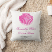  Scallop Shell Pink Beach Weddenschappen Kussen (Deken)