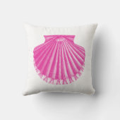  Scallop Shell Pink Beach Weddenschappen Kussen (Achterkant)