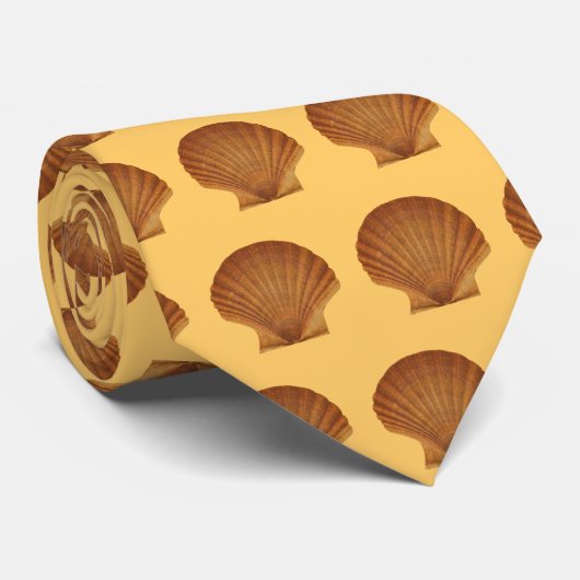 Scallop Shell Stropdas (Opgerold)