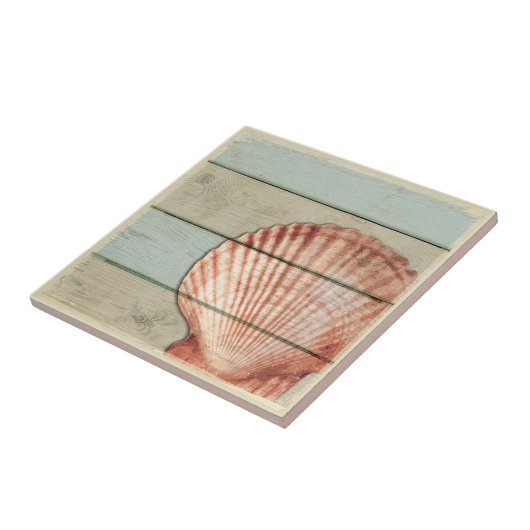 Scallop Shell Tegeltje (Zijkant)