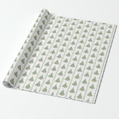 Scallop Shell Trees and Boughs Wrapping Paper Cadeaupapier (Uitgerold)