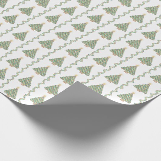 Scallop Shell Trees and Boughs Wrapping Paper Cadeaupapier (Hoek)