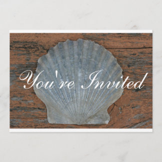 Scallop Shell-uitnodiging Kaart