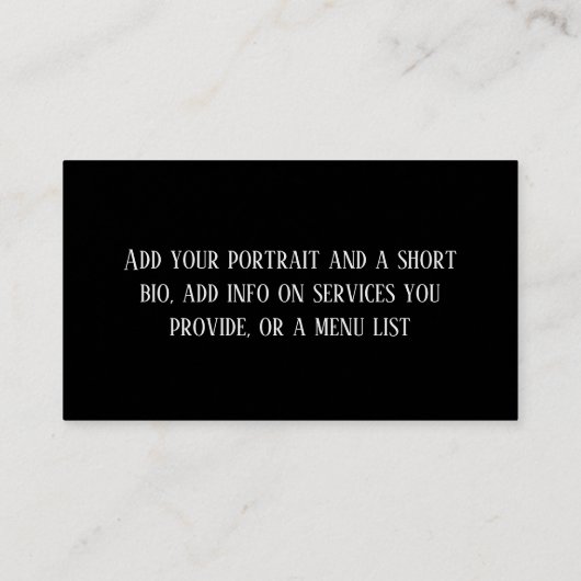 Scallop Shell Visitekaartje (Achterkant)