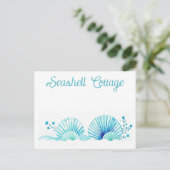 Scallop Shells and Flowers Briefkaart (Staand voorkant)