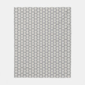 Scallop Shells Patroon op Grey Fleece Blanket (Voorkant)