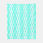 Scallop Shells Pattern Aquamarine Fleece Blanket Deken (Voorkant)